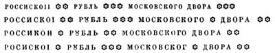 Гурт - 1 рубль 1725 года СПБ (Портрет влево, Петербургский тип, СПБ в конце круговой надписи лицевой стороны)