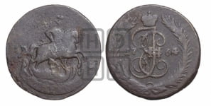1 копейка 1764 года СПМ (СПМ, Санкт-Петербургский монетный двор)