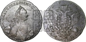 1 рубль 1770 года СПБ/СА ( СПБ, без шарфа на шее)