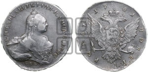1 рубль 1761 года СПБ / Н К (СПБ, портрет “Ивановский”)