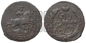 1 копейка 1764 года ММ (ММ или без букв, Красный  монетный двор)