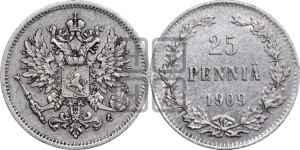 25 пенни 1909 года L
