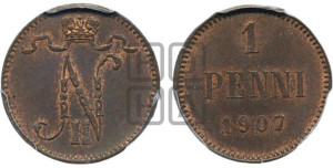 1 пенни 1907 года