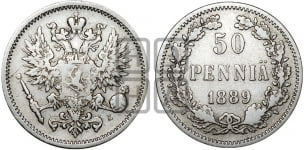 50 пенни 1889-1893 гг.