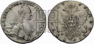1 рубль 1766 года ММД / AШ ( MMД, без шарфа на шее)