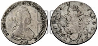 Полуполтинник  1796 года СПБ/IС (новый тип)