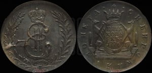 5 копеек 1776 года КМ (для Сибири)