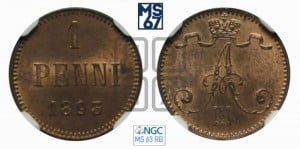 1 пенни 1893 года