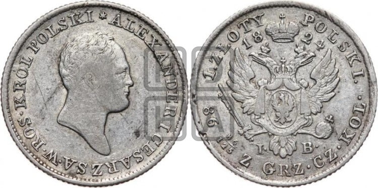 1 злотый 1824 года