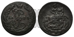 Денга 1787 года КМ (КМ, Сузунский монетный двор)