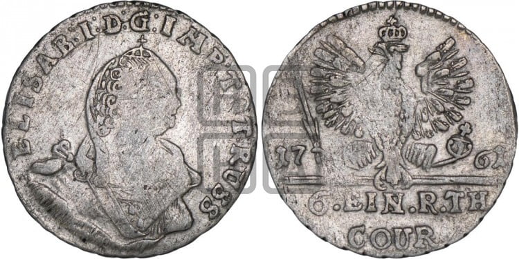 1/6 талера 1761 года