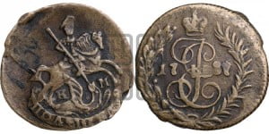 Полушка 1787 года КМ (КМ, Сузунский монетный двор)