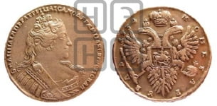1 рубль 1734 года (без броши на груди)