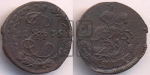 Денга 1775 года ЕМ (ЕМ, Екатеринбургский монетный двор)