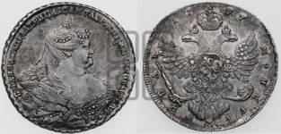 1 рубль 1737 года (московский тип)