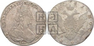 1 рубль 1781 года СПБ/ИЗ (новый тип)