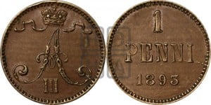 1 пенни 1893 года