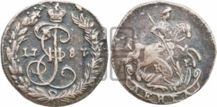 Денга 1787 года КМ (КМ, Сузунский монетный двор)