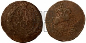 2 копейки 1767 года СПМ (СПМ, Санкт-Петербургский монетный двор)