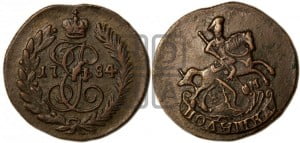 Полушка 1784 года КМ (КМ, Сузунский монетный двор)