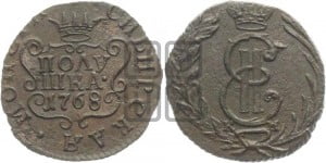 Полушка 1768 года КМ (для Сибири)
