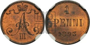 1 пенни 1893 года