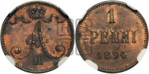 1 пенни 1894 года
