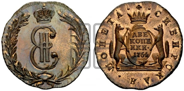 2 копейки 1764 года (для Сибири)