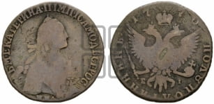 Полуполтинник  1770 года ММД/EI (без шарфа на шее)