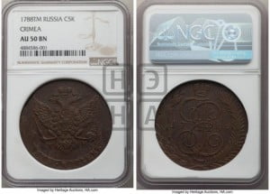 5 копеек 1788 года ТМ (ТМ, Таврический монетный двор)