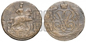 Копейка 1759 года (с вензелем Елизаветы I)