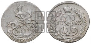 Полушка 1793 года КМ (КМ, Сузунский монетный двор)
