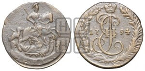 Денга 1794 года КМ (КМ, Сузунский монетный двор)