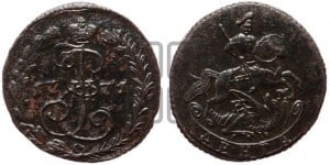 Денга 1771 года ЕМ (ЕМ, Екатеринбургский монетный двор)