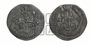 Полушка 1784 года КМ (КМ, Сузунский монетный двор)