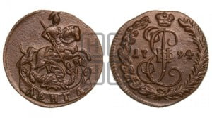 Денга 1794 года КМ (КМ, Сузунский монетный двор)