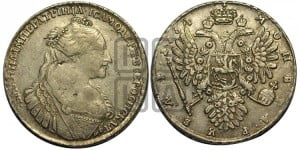 1 рубль 1734 года (тип 1735 года, без кулона на груди)