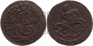 Полушка 1789 года КМ (КМ, Сузунский монетный двор)