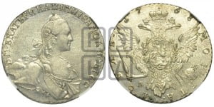 1 рубль 1768 года ММД/AШ ( MMД, без шарфа на шее)
