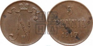 5 пенни 1917 года