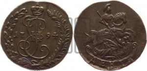 Денга 1794 года КМ (КМ, Сузунский монетный двор)