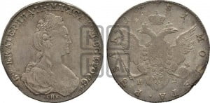 1 рубль 1781 года СПБ/ИЗ (новый тип)