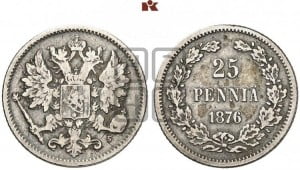 25 пенни 1876 года S