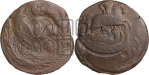 Копейка 1759 года (с вензелем Елизаветы I)