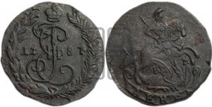 Денга 1787 года КМ (КМ, Сузунский монетный двор)