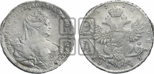 Полтина 1737 года (московский тип)