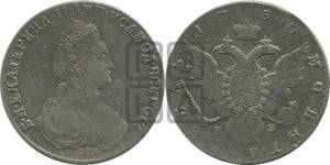 1 рубль 1780 года СПБ/ИЗ (новый тип)