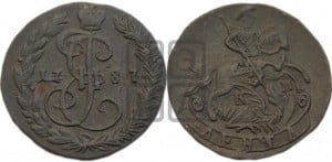 Денга 1787 года КМ (КМ, Сузунский монетный двор)