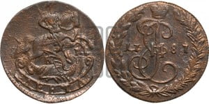 Денга 1787 года КМ (КМ, Сузунский монетный двор)