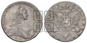1 рубль 1767 года ММД/EI ( MMД, без шарфа на шее)